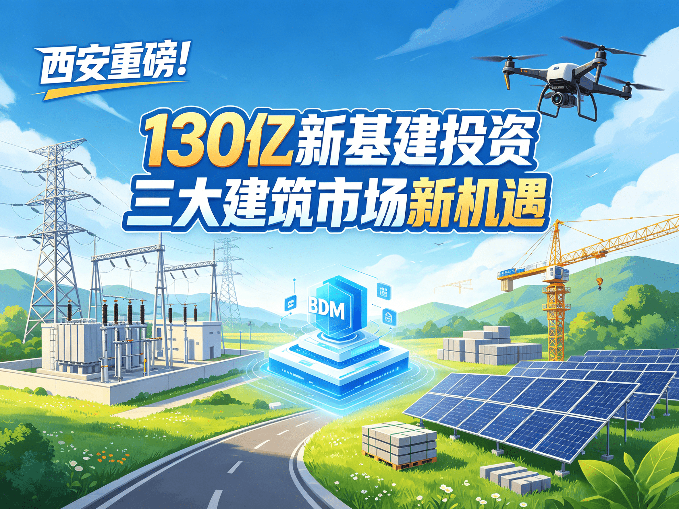 西安重磅！130億投資帶動建筑市場！